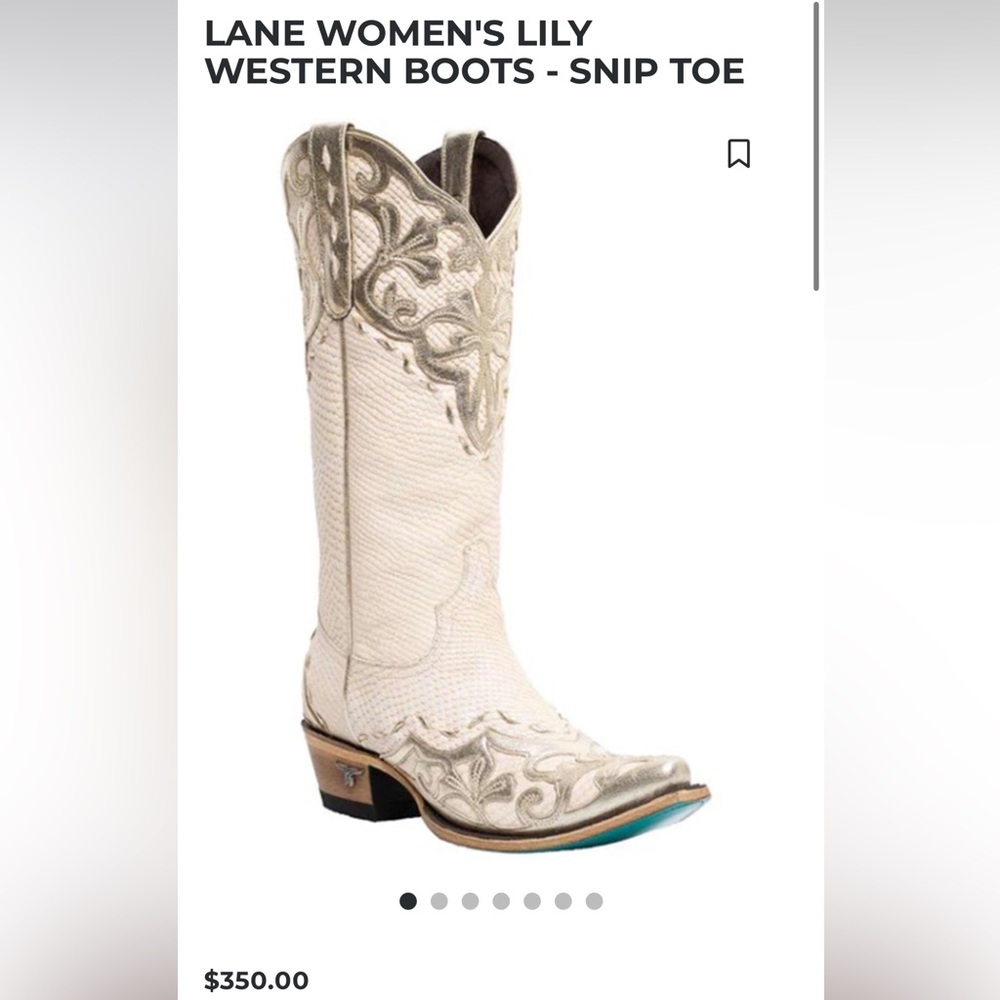 Lane Lily Boot Western Boot Size 8 NWT NWT - image 2